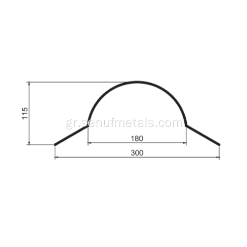 Aluminium roof ridge cap roll former equipment